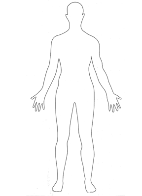 an obese human figure